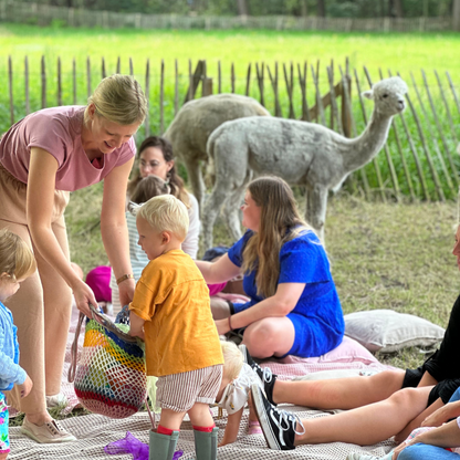 Muziek op Schoot tussen de alpaca's